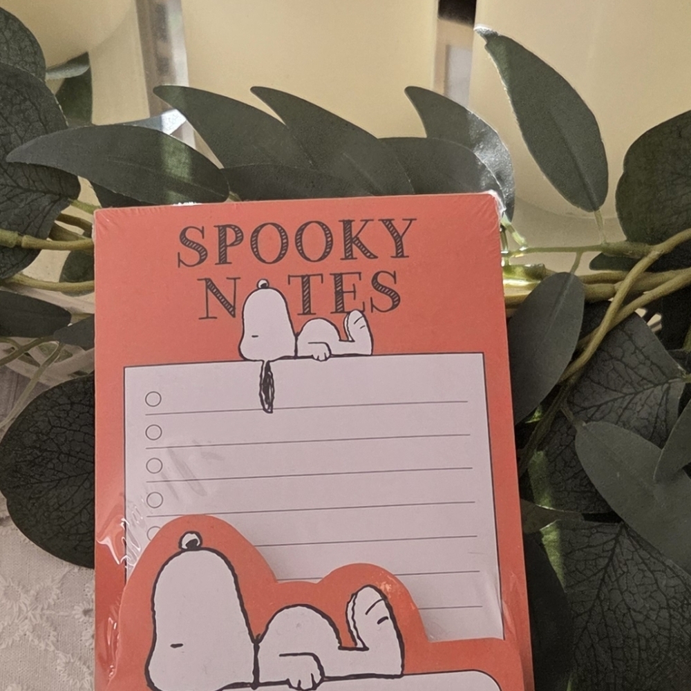 Spooky Notes Sticky Notepad Set Of 2 - Orange - Picture 3 of 5